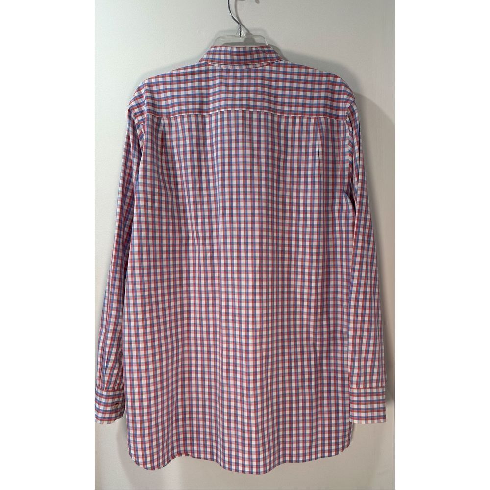 Southern Tide mens blue pink white plaid button long sleeve shirt Large #42-1067 - Picture 2 of 6